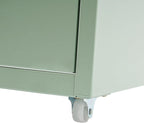 Vertical File Cabinet with 6 Drawer, Metal File Cabinet with Lock Filing Storage with Mobile Casters for A4 Legal/Letter Size Narrow