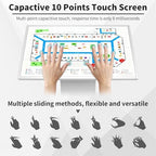 22/32 Inch Digital Signage Kiosk, Capacitive Touch Screen Display, K-Style Stand, Interactive Advertising & Navigation Solution for Malls, Retail, Self-Ordering, Silver Finish