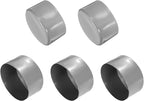 uxcell 5pcs Rubber End Caps Protective Caps 100mm ID Vinyl PVC Round Tube Bolt Cap Cover Screw Thread Protectors Light Gray