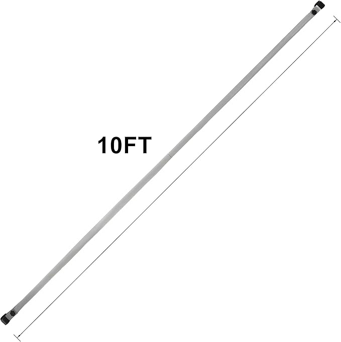 Eurmax USA Universal 10ft Rail Bars for Pop-Up Canopy Tents,Set of 2 Tent Half Wall Hardware with Frame Connectors,Durable Canopy Accessories, Rail Bars Only
