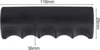 2Pcs Wheelbarrow Handle Covers 22-30mm Rubber Grip Sleeves Non Slip Garden Cart Handles Shock Absorption Black(118 x 29mm)