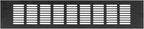 Vent Systems 16 x 3 Inch (Outer Dimensions) Air Supply Ventilation Grille - Brown Aluminum Rectangle Intake/Exhaust Door Vent Deflector - HVAC for Home Improvement Floor, Wall Duct Cover