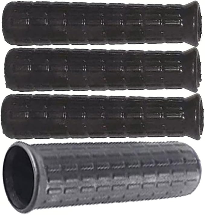 Rubber Wheelbarrow Handle Grips Round Tube Replacement Covers Anti Slip Garden Cart Handles With Ergonomic Design For Hand Truck Dolly Garden Tools Black 2 Pack(122 x 42mm)