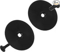 2 Sets Door Hole Cover Plate, Door Knob Cover Plate 2-5/8" Diameter Black Door Knob Covers Door Hole Filler Plate for Home Security (2, Black)