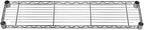 Shelving Inc. 8" d x 36" w Chrome Wire Shelving with 2 Tier Shelves, Weight Capacity 800lbs Per Shelf