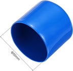 uxcell 5pcs Rubber End Caps 50mm(2 Inch) ID Vinyl PVC Round Tube Bolt Cap Cover Screw Thread Protectors Blue
