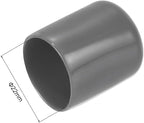 uxcell 10pcs Rubber End Caps 22mm ID Vinyl Round End Cap Cover Screw Thread Protectors Dark Grey