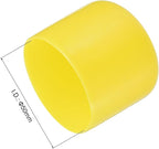uxcell 10pcs Rubber End Caps 50mm(2") ID Vinyl Round End Cap Cover Screw Thread Protectors Yellow