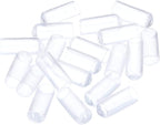 uxcell 20pcs Rubber End Caps 6mm(1/4") ID Vinyl PVC Round Tube Bolt Cap Cover Screw Thread Protectors Clear