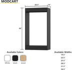 Double Hanging Closet Unit, Modular Closet System, Wood Closet System Organizer with Storage for Walk In Closets, Clothing Rack Wardrobe Closet for Hanging Clothes, Bedroom, Black, 28.5"W