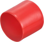 uxcell 20pcs Rubber End Caps 50mm ID Vinyl Round Tube Bolt Cap Cover Thread Protectors Red