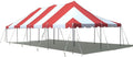 TentandTable 20' x 40' Premium Canopy Tent, Red/White, Outdoor Pole Tent, 80-160 Person Capacity for Parties, Weddings, Events, Commercial and Residential Use, Large Heavy Duty Vinyl Canopy Tents