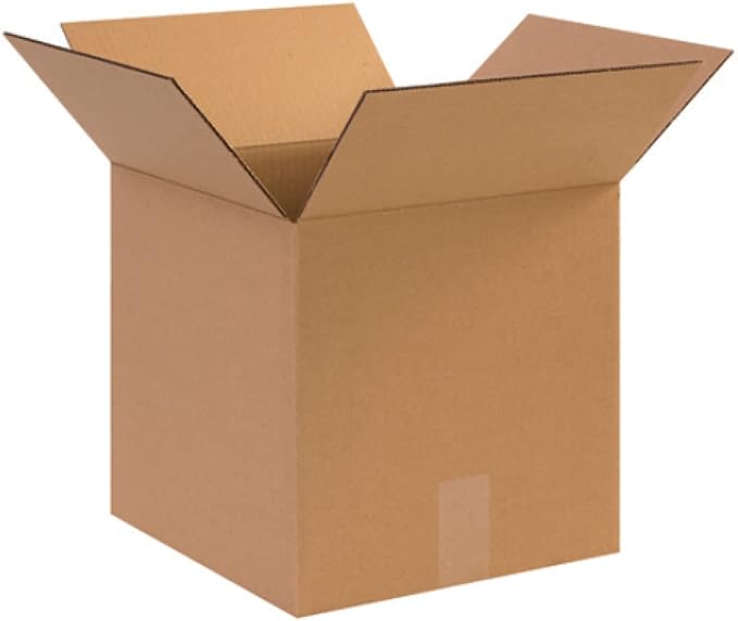 Secure Seal - 12x12x12 Pack of 100 Corrugated Cardboard Packing Shipping Mailing Moving Carton Boxes