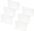 PATIKIL 6 Pack Shelf Dividers for Closet Organization, 7.9x1.57x4.7 Acrylic Closets Separator Kitchen Cabinet Shelves Under Bed Blocker for Bedroom Kitchen Office, Clear
