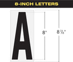 Excello 8" Red and Black Marquee Sign Letter Box Set