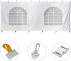 TentandTable Standard Cathedral Tent Sidewall, 7-Foot by 20-Foot, Waterproof Sidewalls for Commercial Party & Canopy Tents, UV Resistant & Removable, 14oz Translucent Vinyl, Tent Not Included