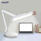 Neatfi XL 2,500 Lumens LED Task Lamp, 30W, 162 Pcs SMD LED, Dimmable, Eye-Caring, Desk Light for Home, Office (Non-CCT with Base, White)