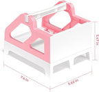 MUNBYN Label Holder for Rolls and Fan-Fold Labels, Thermal Sticker Roll Holder for Desktop Thermal Printer Shipping Supplies Industrial Paper, Pink