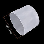 uxcell 10pcs Rubber End Caps 45mm(1.8") ID Vinyl Round End Cap Cover Screw Thread Protectors Clear