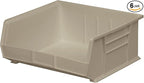 Akro-Mils 30255 AkroBins Plastic Storage Bins, Space-Saving Stackable Bins for Garage, Pantry, Craft Organization, 11-Inch x 16-Inch x 5-Inch, Stone, 6-Pack