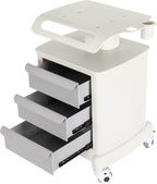 Mobile Ultrasound Trolley Cart Portable Ultrasound Imaging Scanner Vehicle Medical Beauty Storage Cart 110LBS Load with 4 Wheels 2 Brake for Hospital Office Bedroom Medical Clinic