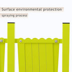 GYMTIME Expandable Metal Barricade, Flexible Mobile Safety Barrier, Folding Security Gate with Casters, Adjustable Traffic Temporary Fence for School, Shopping Mall, 16 Feet, Matte Yellow