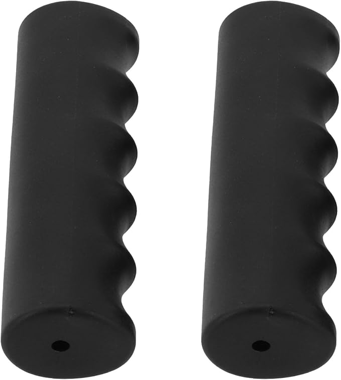 2Pcs Wheelbarrow Handle Covers 22-30mm Rubber Grip Sleeves Non Slip Garden Cart Handles Shock Absorption Black(118 x 27mm)