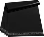 100Pack 17.7x22" Black Poly Mailers - Self Sealing, Waterproof & Tear-Resistant Shipping Envelopes for E-Commerce, Clothing, Books & Small Business