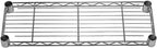 Shelving Inc. 8" d x 24" w Chrome Wire Shelving with 2 Tier Shelves, Weight Capacity 800lbs Per Shelf