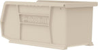 Akro-Mils 30230 AkroBins Plastic Storage Bins, Space-Saving Stackable Bins for Garage, Pantry, Craft Organization, 11-Inch x 5-Inch x 5-Inch, Stone, 12-Pack