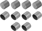 uxcell 10pcs Rubber End Caps 26mm ID Vinyl Round End Cap Cover Screw Thread Protector Light Grey