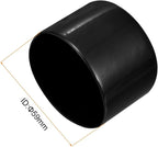 uxcell 5pcs Rubber End Caps 2 5/16"(59mm) ID Vinyl PVC Round Tube Bolt Cap Cover Screw Thread Protectors Black