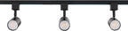 Amped Collection 3-Light 48in Field Cuttable LED Track Lighting Kit with 3 LED 3000K Warm White Track Heads, 4ft Track, End Caps, Floating Feed in Black Finish