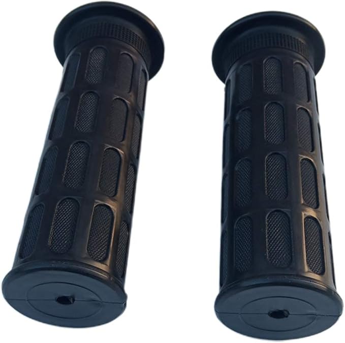 2Pcs Rubber Nonslip Handlebar Grips Bike Handle Grips Rubber Mountain Bike Handlebar for Wheelbarrow, Tractors, Mowers