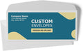 GotPrint Custom Envelopes with Logo, Full Color | #10 Standard Envelope for Mailers| Upload Business Design, Add Text or Logo, Full Color | Print Personalized 4.125x9.5, 25Qty