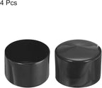 uxcell 4pcs Rubber End Caps 85mm ID Vinyl Round End Cap Cover Screw Thread Protectors Black, 50mm Height