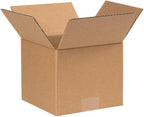 Secure Seal - 7x7x6 Pack of 100 Corrugated Cardboard Packing Shipping Mailing Moving Carton Boxes