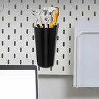 4 Sets Pegboard Hooks and 8Cm Round Pegboard Cups Organizer with 500Ml Capacity for Craft Room and Workshop Storage