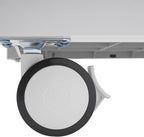 Professional 3-Tier 2-Drawer Salon Trolley Cart with Wheels Utility Cart with Drawers Mobile Storage Cart, Max 50kg/110lb Load, 16.14 * 16.14 * 26.38in (Grey)