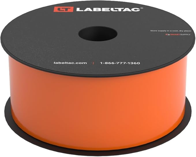 LabelTac 4 and Pro Model Indoor/Outdoor Rack Label Supply 2" x 150' Orange