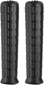 2Pcs Wheelbarrow Rubber Handles Replacement, Anti-slip Handle Grip Covers Weatherproof Handles Non-Slip Round Tubes for Garden Carts(114x12mm Black)