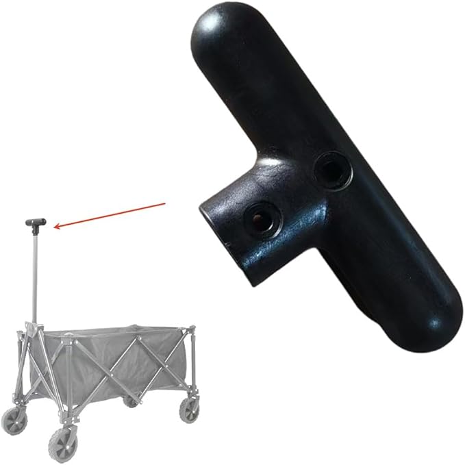 Camping Wagon Cart Push Handle 13 x 5.5 cm Ergonomic Plastic Replacement Grip for Luggage Hand Trucks and Outdoor Cargo Carts