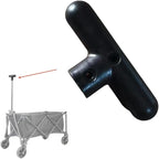 Camping Wagon Cart Push Handle 13 x 5.5 cm Ergonomic Plastic Replacement Grip for Luggage Hand Trucks and Outdoor Cargo Carts
