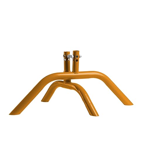 Angry Bull Barricades Metal Interlocking Steel Barricade (8.5 Ft. Heavy Duty, Bridge Feet, Orange Powder Coated, Set of 10)