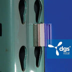 DGS Retail Magnetic Aisle Sign Gripper Holder for Store Signage, 7/8H, 25 Pack