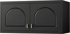 Wall Upper Storage Cabinet,Metal Bathroom Wall Mounted Cabinet,15 Inch Storage Cabinets for Basement,Livingroom Home Office