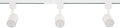 Amped Collection 3-Light 48in Field Cuttable LED Track Lighting Kit with 3 LED 3000K Warm White Track Heads, 4ft Track, End Caps, Floating Feed in White Finish
