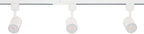 Amped Collection 3-Light 48in Field Cuttable LED Track Lighting Kit with 3 LED 3000K Warm White Track Heads, 4ft Track, End Caps, Floating Feed in White Finish