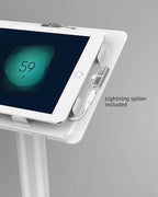 Tablet 10.2 Floor Stand Kiosk Compatible with 10.2 iPad 7 8 9 Anti Theft Key Lock Swivel BSF301T