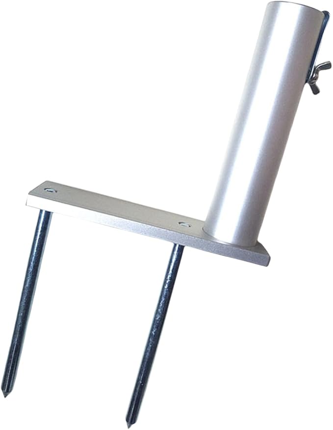 Reinforced Heavy Gauges Ground Anchors Stake with Anticorrosion Coating Suitable for Permanent Garden Umbrella Aluminum Courtyards Parasol Anchoring Base